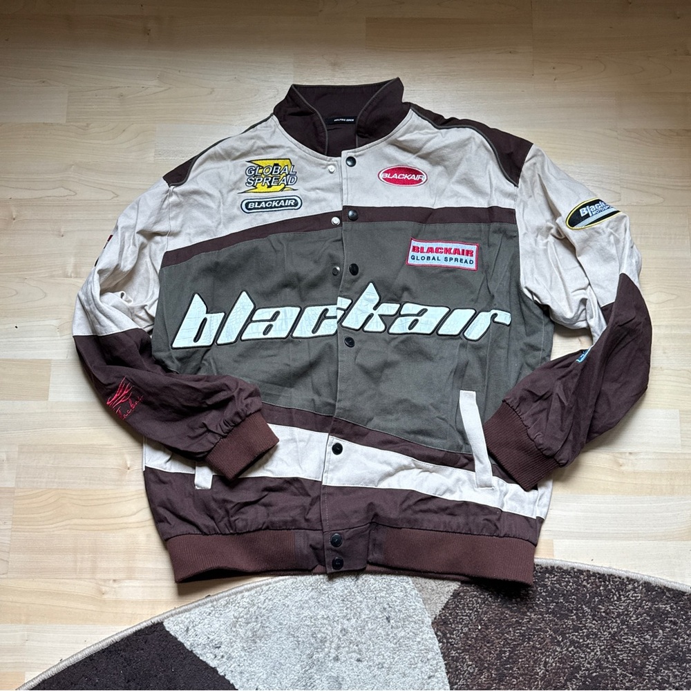 Aelfric Eden Brown and Cream Bomber Jacket